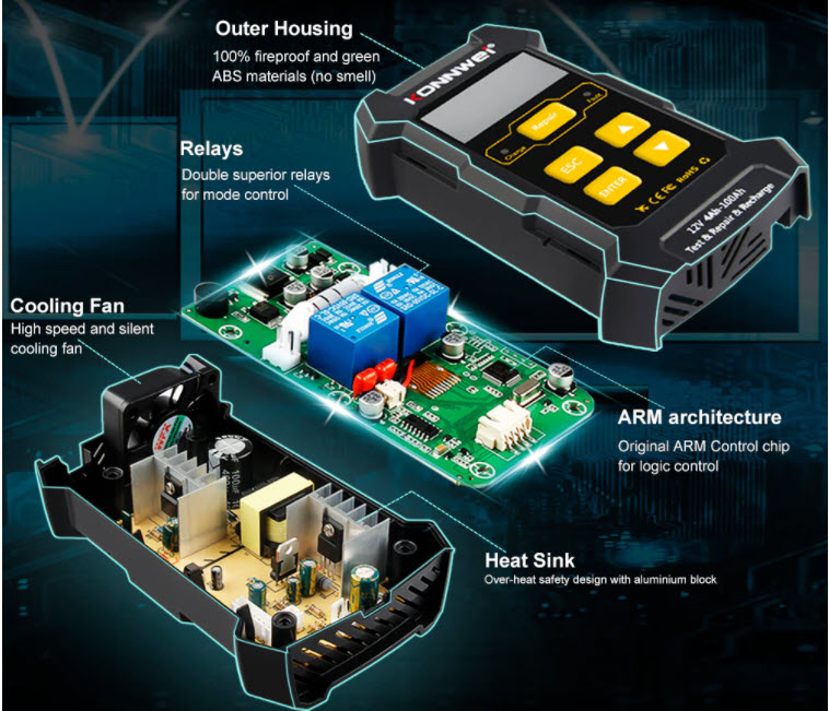 Punjač-tester-regenerator akumulatora sa ARM chipom