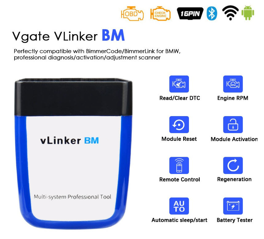 VLINKER BM za Android telefon