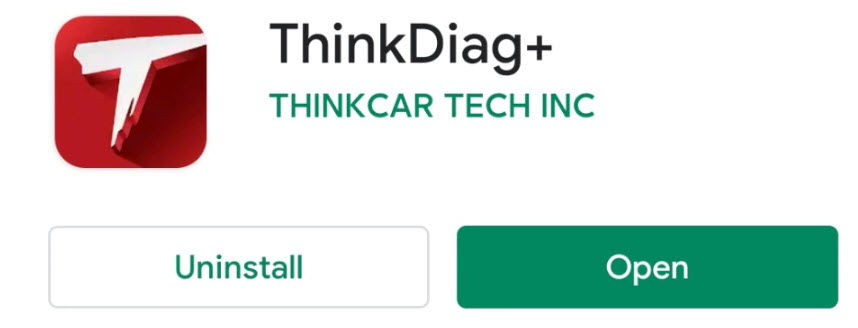 Thinkcar+ aplikacija
