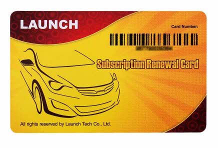 Launch software renewal card